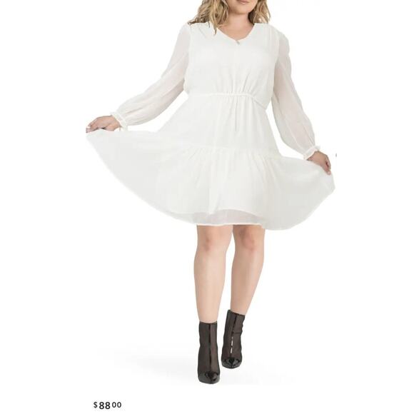 New ~ STANDARDS AND PRACTICES ~ Prairie Chiffon Dress- Gorg - SZ 1X - - Picture 1 of 7